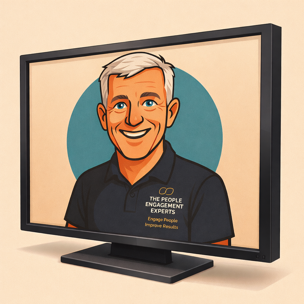 Terry cartoon headshot on TV